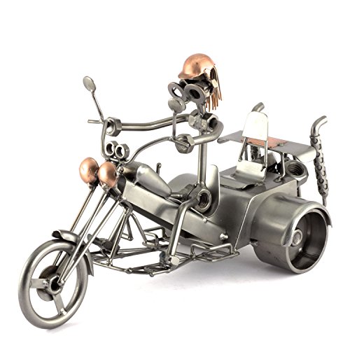 Steelman24 I Schraubenmännchen Trike Mit Persönlicher Gravur I Made in Germany I Handarbeit I Geschenkidee I Stahlfigur I Metallfigur