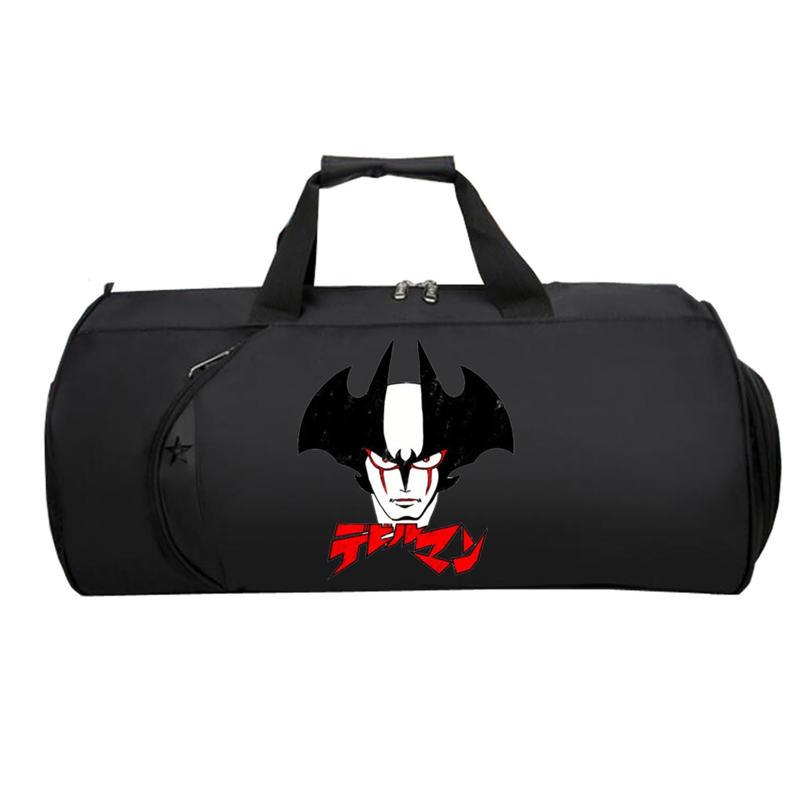 DEVIL.MAN Cabin Bag Anime, Handreisegepäck mit Schultergurt Handtasche, Reisetasche Weekendertasche füR Damen Herren Flugzeug(Black 4)