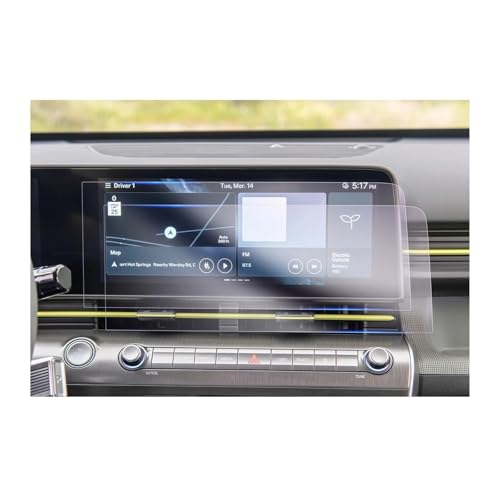 Navigations-Displayschutz Für Hyundai Für Kona SX2 2023 2024 Autonavigation & LCD-Instrument Nano-Displayschutzfolie Autoinnenausstattung Navigation Schutzfolie(Navigation Film)