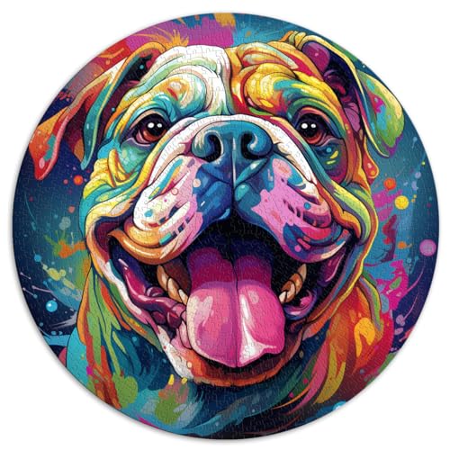 Puzzles Lernspiele Bulldog 1000 Puzzleteile für Erwachsene 67,5x67,5cm Lustige Puzzles Stressabbau Schwierige Herausforderung