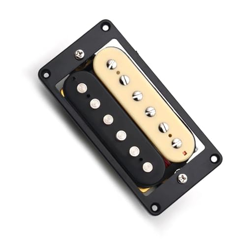 1pc E-Gitarre Humbucker Pickups mit Installation Rahmen Gitarrenzubehör Single-Coil-Tonabnehmer (Color : Neck)