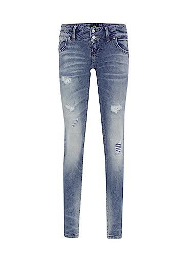 LTB Jeans Damen Jeans Julita X - Jeans Damen Skinny aus Baumwollmischung Skinny Denim Light mit Reißverschluss Niedrige Taille - Blau