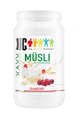 XAXX HC BODY CONTROL MÜSLI Cranberry 600 g, Laktosefrei