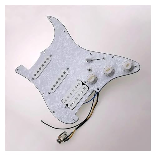 Standard-Pickguard-Tonabnehmer 7-Wege-Typ voll beladenes Schlagbrett für E-Gitarren-Tonabnehmer. Schlagbrett im SSH-Stil (Color : D)