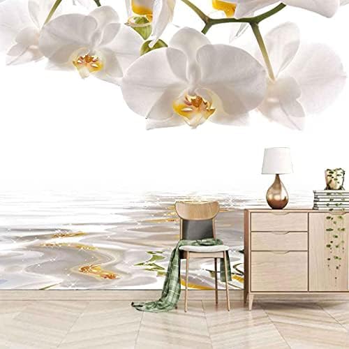 Stilvolle Weiße Blume 3D Tapeten Wanddekoration Fototapete Sofas Wohnzimmer Wandbild Schlafzimmer-400cm×280cm