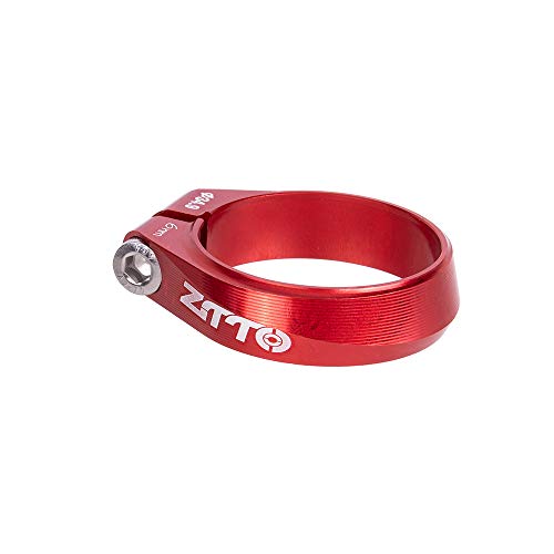 ZiYouao Sattelklemme Sattelstütze-Klemme 34.9mm Hochfester Sitzpostrohrklammer-Gewindeschlossklemme 31. 8mm Schwarz rot for MTB Rennradfahrrad Sattelklemme(Red 34.9mm CNC)