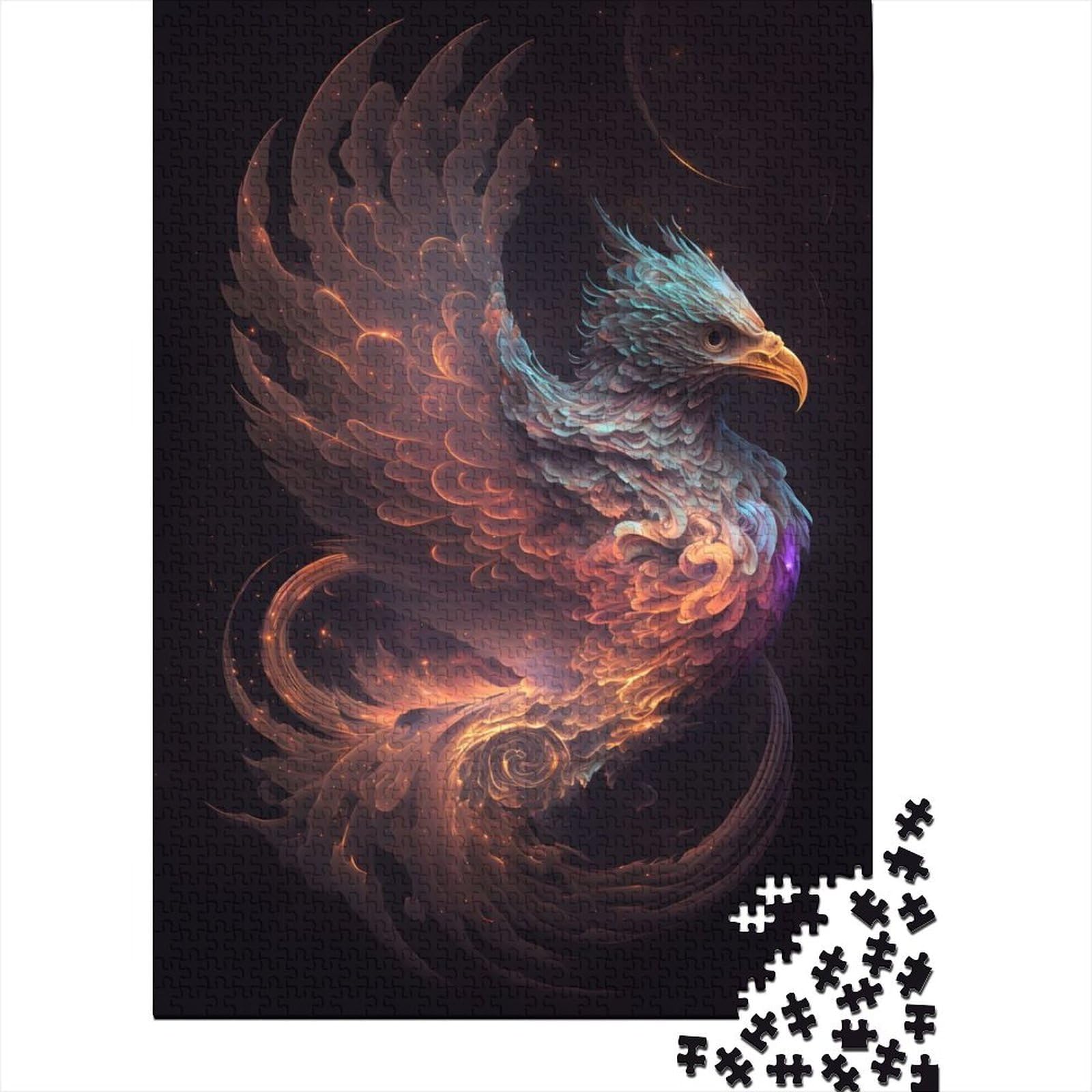 Mystic Griffin Holzpuzzle für Erwachsene und Teenager, 1000 Teile, Puzzle für Erwachsene, Puzzle, nachhaltiges Puzzle für Erwachsene (Größe: 75 x 50 cm)