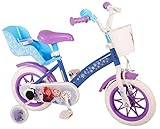 albri Babys (Jungen) Kinderfahrrad von Frozen 12 Zoll mit seitlichen Stabilisatoren und Halterungen, hellblau, Piccola