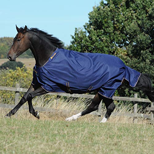 Bucas Irish Turnout Light 50g Classic - navy/gold, Groesse:140