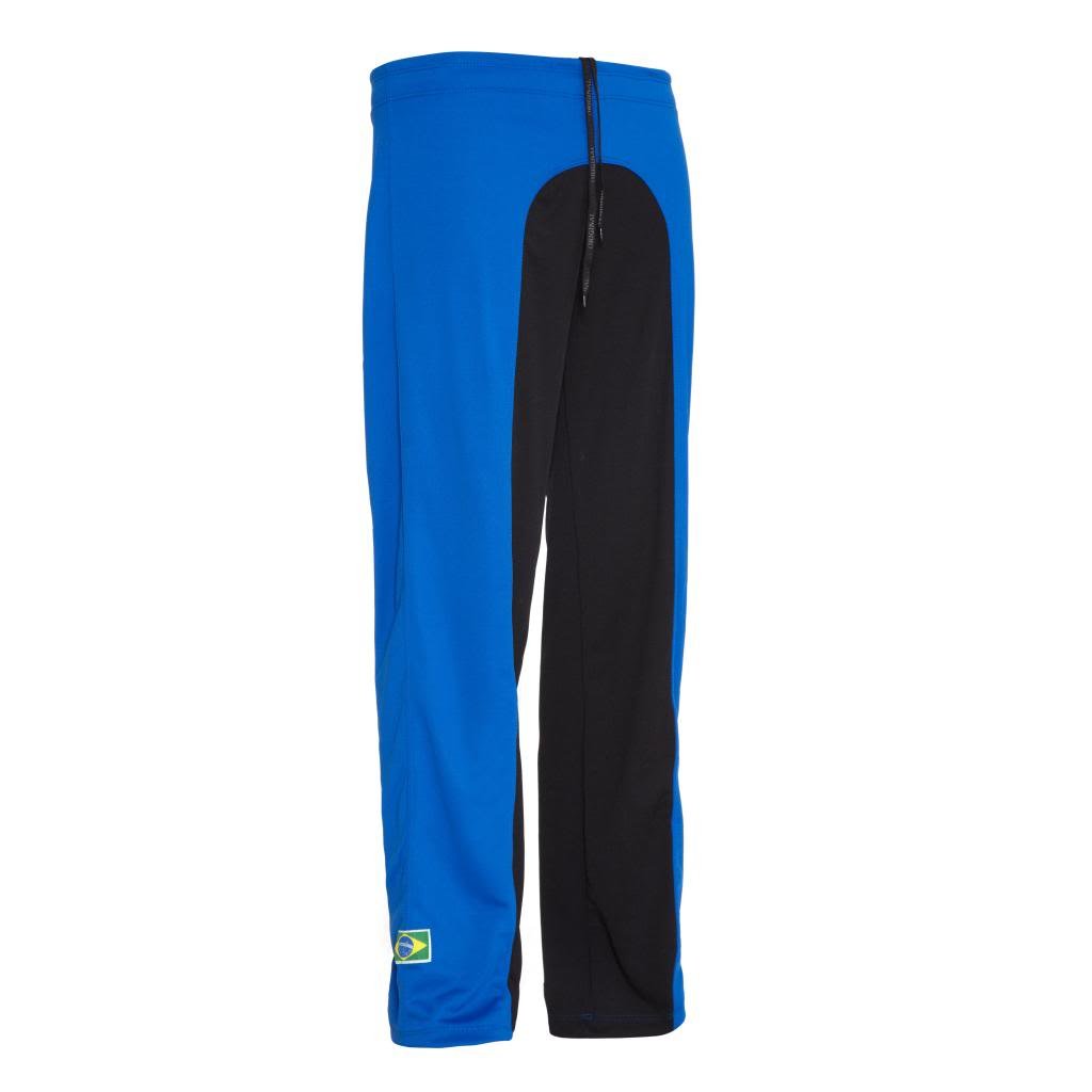 JL Sport Authentische Brasilianische Capoeira Kampfsport Unisex Hosen (Blau Und Schwarz) - S