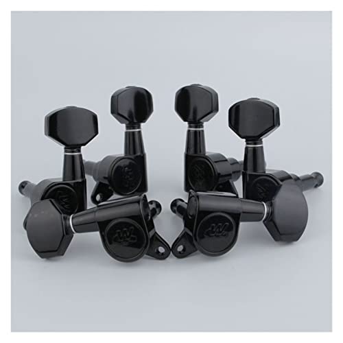 E-Gitarren-Maschinenköpfe-Tuner-Getriebe- Verhältnis 1: 19 Für ST Oder Tl. Schwarze Tuning-Pegs. Stimmwirbel Mechaniken (Color : 3R3L)