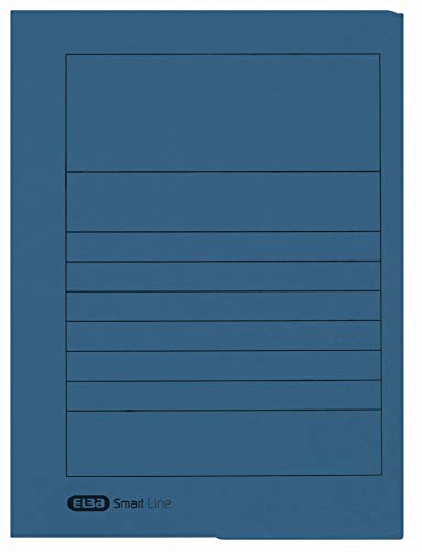 ELBA Einschlagmappe Smart Line, 25er Pack, DIN A4, Karton, blau