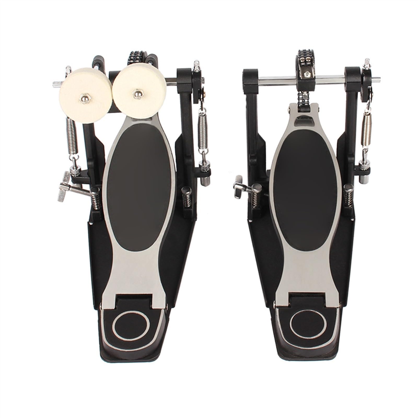 Trommel-Doppelschritt-Jazztrommel-Doppelschritt-Pedal-Doppelketten-Schritt-Hammer-Fuß-Trommel-Übung Bass drum-Pedal für Anfänger