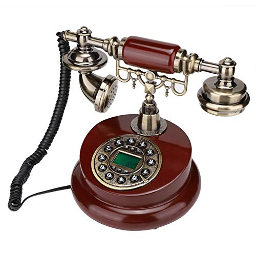 Garsent Vintage-Telefon, europäische Retro-Stil Push Button Cord Telefone Desk Phone Home Decor Classical.