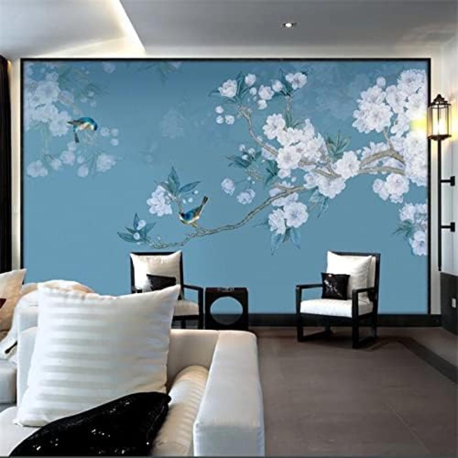 XLMING Handgemalter Vogel Und Blume Chinesische Malerei Blume 3D Tapete Wohnzimmer Sofa Schlafzimmer Esszimmer Home Dekoration Wand-350cm×256cm