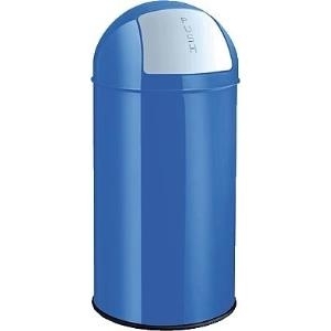 helit Metall-Abfalleimer , the dome, , 30 Liter, blau