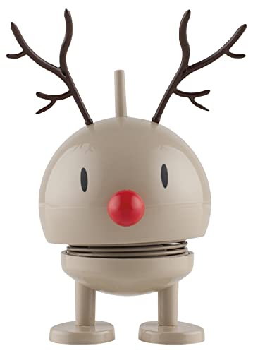 Hoptimist - Skandinavisches Design - Weihnachtsfigur - Small Reindeer Bumble - Braun - Höhe: 9 cm - Geschenkidee