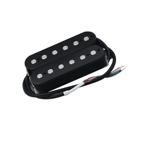 E-Gitarre Humbucker Pickup Double Coil Gitarrenzubehör e gitarren tonabnehmer (Color : Black Neck 7-8K)