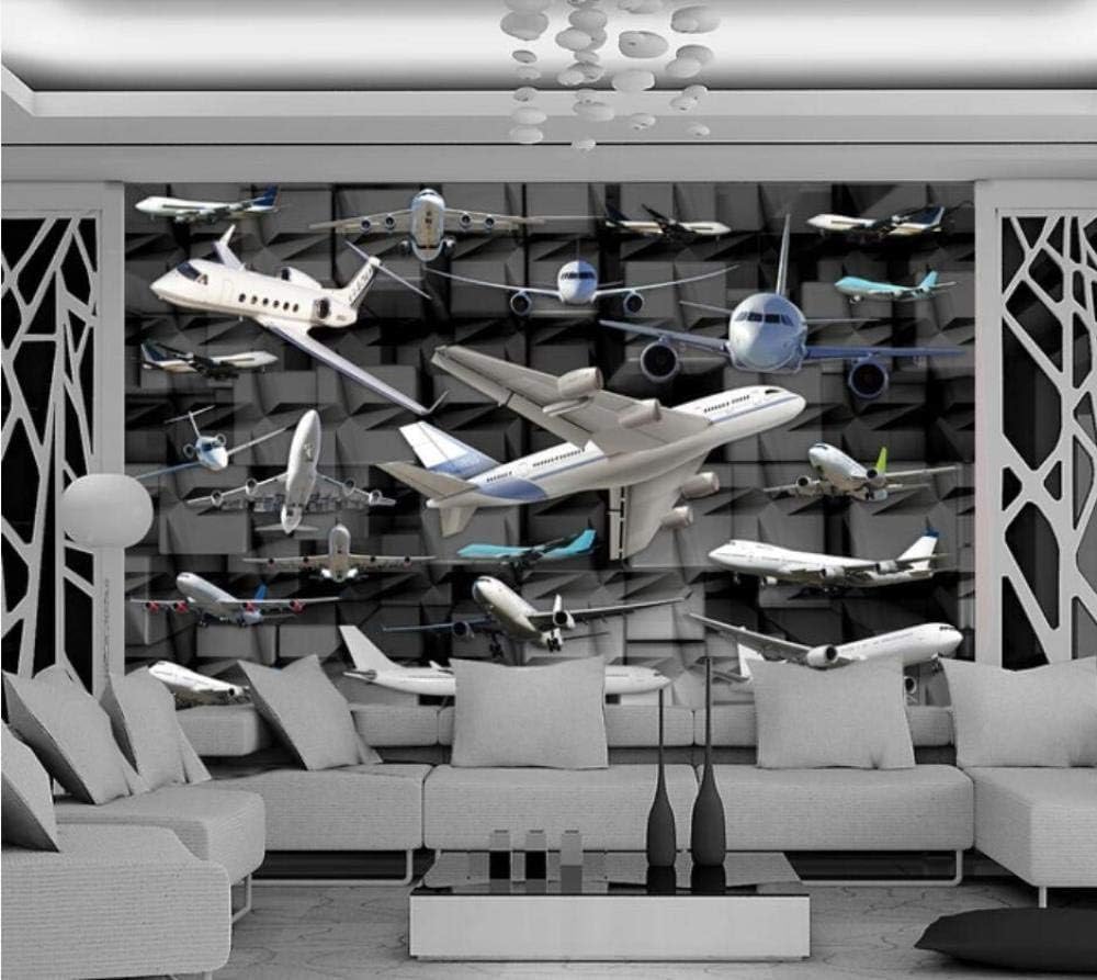 Flugzeuge 3D Tapete Poster Restaurant Schlafzimmer Wohnzimmer Sofa TV Dekorative Wand-400cm×280cm