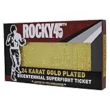 Rocky - 24K Gold Plated Fight Ticket Rocky V Apollo Creed