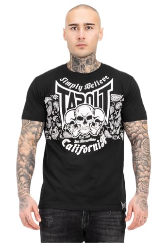 Tapout Herren ADELANTOS T-Shirt, Black/White, L