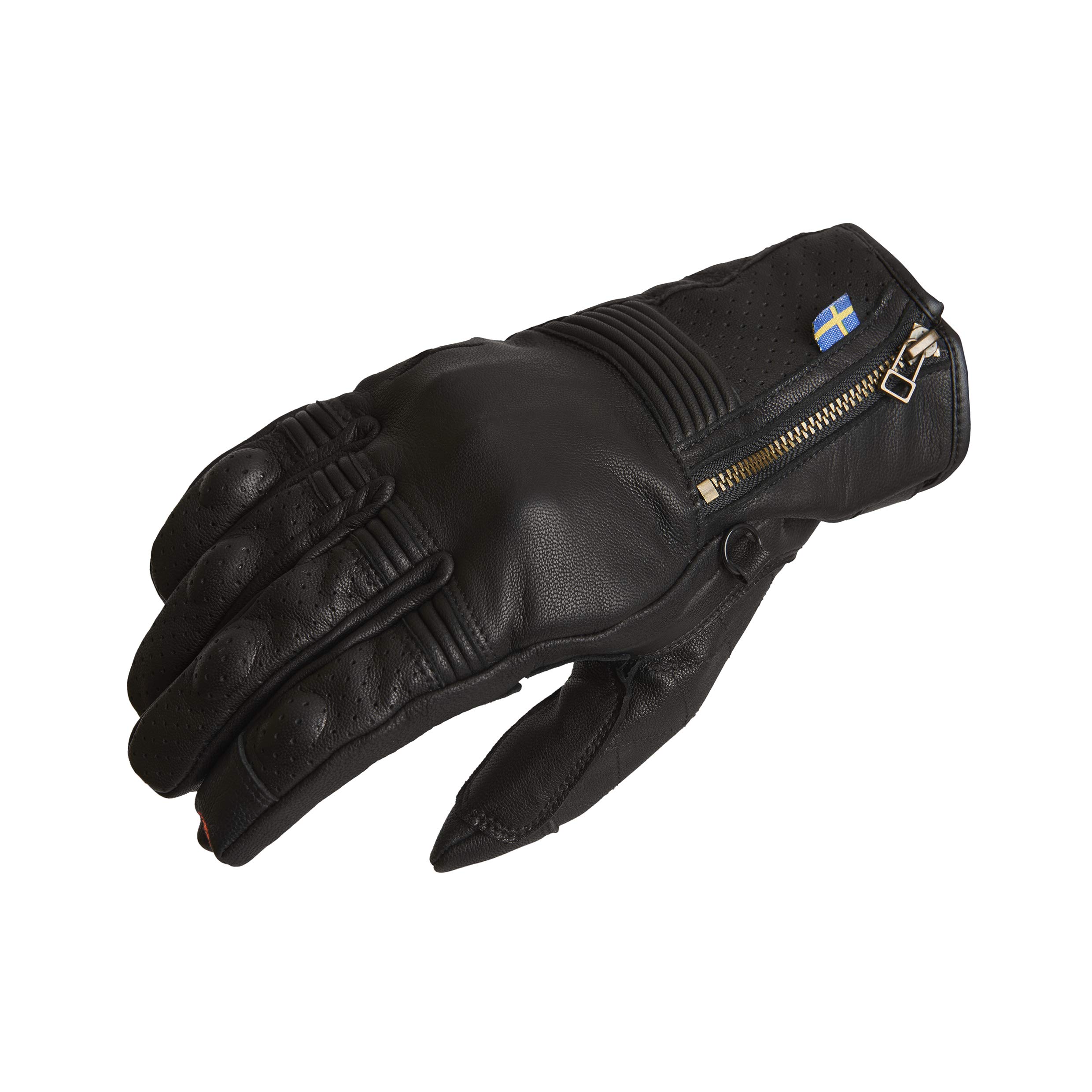 Halvarssons Hofors perforierte Motorradhandschuhe (Black,11)