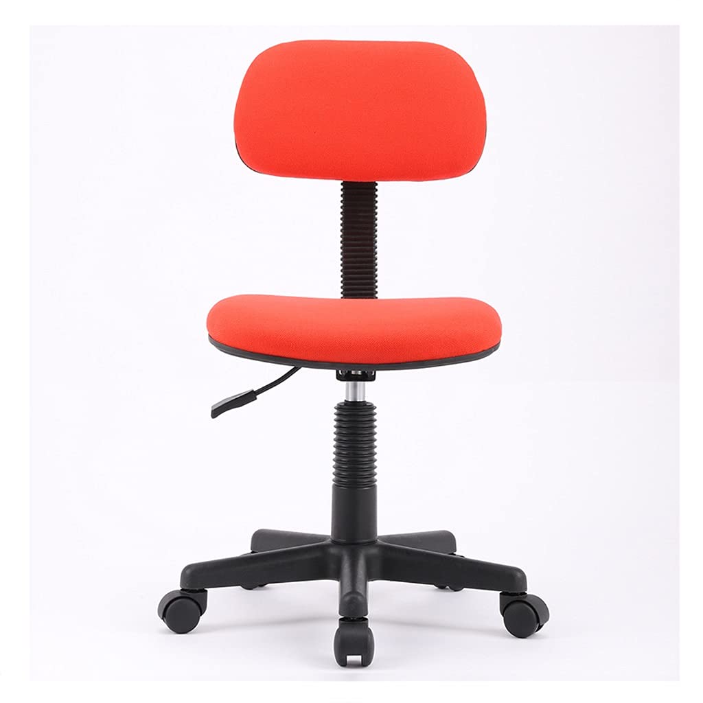 Bürostühle für Zuhause Home-Office-Stuhl Verstellbarer Schreibtischstuhl Ergonomischer Stuhl mit Lordosenstütze Drehbarer, rollender kleiner Stuhl ohne Armlehnen Schreibtischstuhl für Schlafzimmer