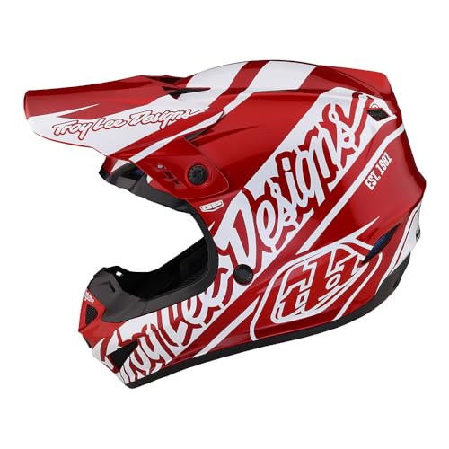 Troy Lee Designs Motocross Helm GP, Slice - Rot Weiß, XL, 103-TLD-GP