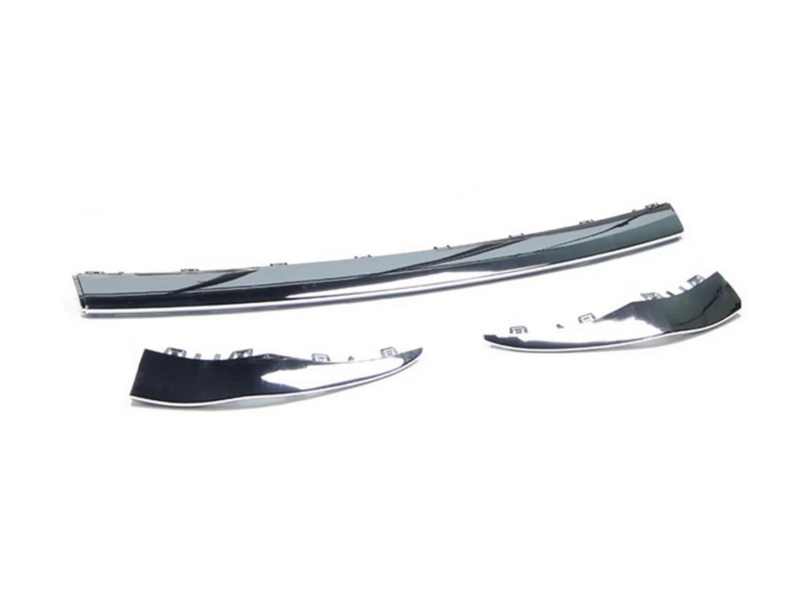 Splitter Für Benz Für C-Klasse W205 2019-2020 Stoßstangenlippe Spoiler Splitter Zierleiste Verchromt Frontlippe(Silver M)