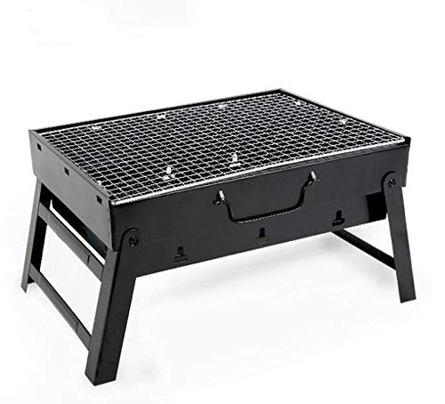 KAKASEA Tragbarer faltbarer BBQ Grills Terrassengrill Holzkohlegrill Herd Edelstahl Outdoor Camping