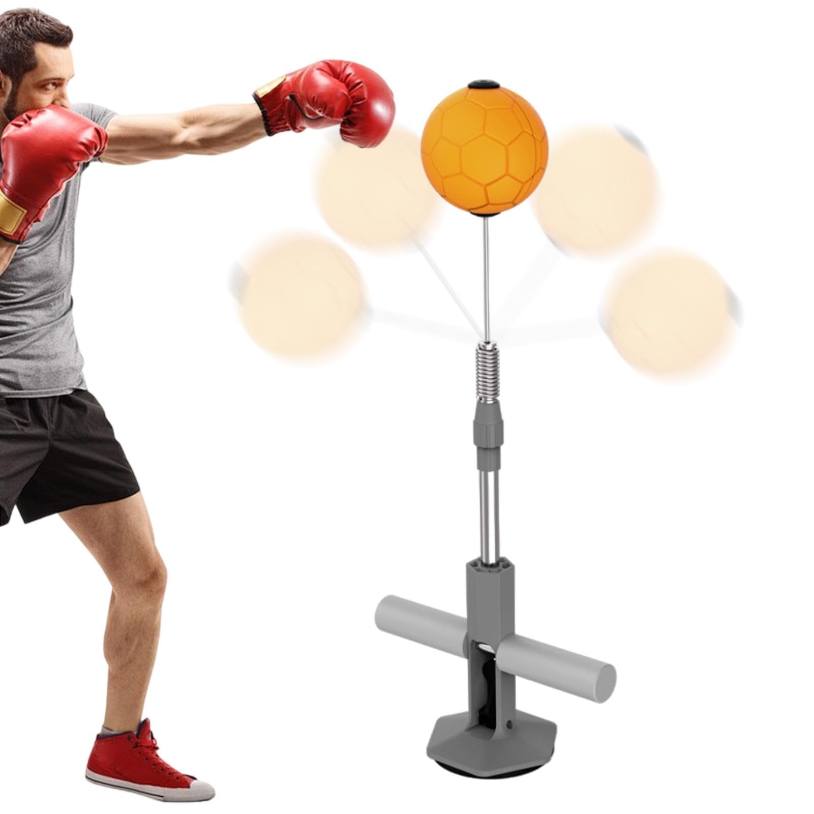 Fitness Speed Ball - Boxen Speed Ball mit Ständer, Höhenverstellbar Boxsack für Boxen, MMA, Training - Boxen Boxsack Stehend Boxsack für Erwachsene, Home & Gym