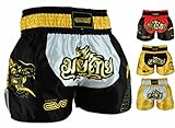 EVO Fitness Muay Thai Shorts MMA Martial Arts Grappling Kick Boxen UFC Käfig Kampf Fitnessstudio Training Männer Frauen Kleidung Ausrüstung