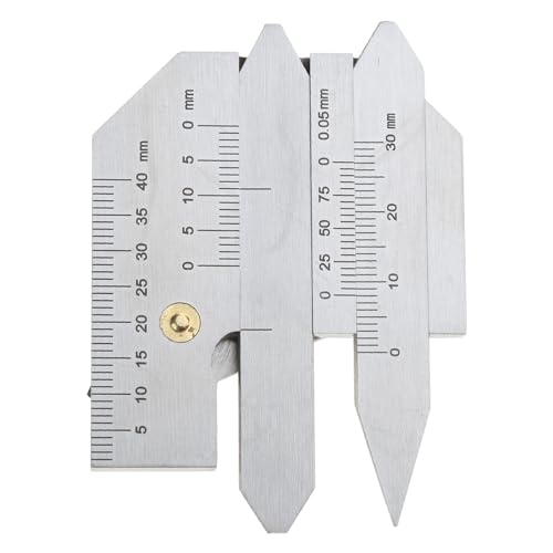 Metrisches Inspektionslineal, Edelstahl, Schweißnahtlehre, 0–75 mm, Schweißlehre, Schweißinspektion, Lineal, Werkzeug, Schweißmessschieber