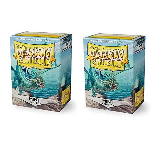 Unbekannt Dragon Shield Matte, Mint Kartenfolien Kartenhüllen Sleeves - für Sammelkarten wie Pokemon Magic - Standardgröße