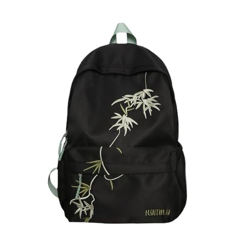 Damen Rucksack Studenten Schulrucksack Asiatischer Bambus Rucksack Lässige Tagesrucksäcke Herren Laptop Rucksack Reiserucksack