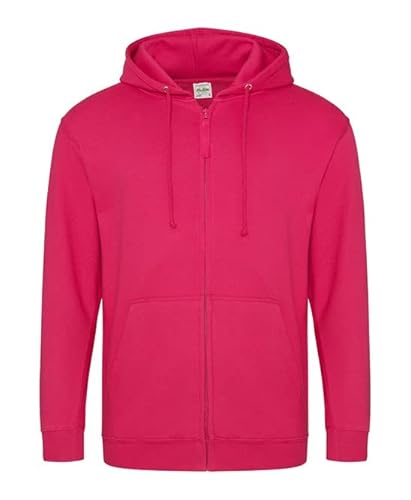 AWDis Herren Zoodie Kapuzenpullover, Pink (Hot Pink), XL