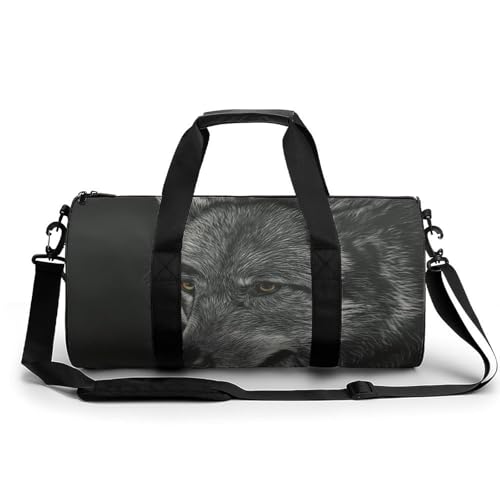 Wolf Sport Duffel Bag Sporttasche Reisetasche Handgepäck Tasche Schwimmtasche Weekender Bag 45x23x23cm