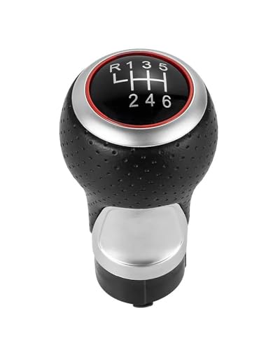 Schaltknauf Für A4 B6 B7 B8 Für A6 S4 8K Für A5 8T Für Q5 8R S Linie Ibiza 6J Leon Mk1 12mm 5 6 Geschwindigkeiten Auto Schaltknauf Handball Shift knob(Red 12345R)