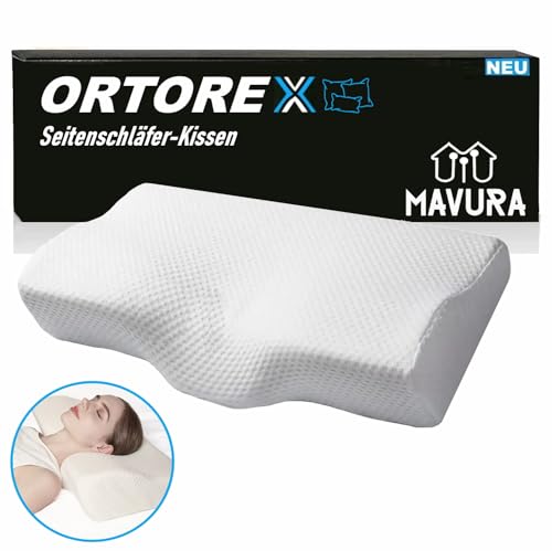 MAVURA ORTOREX FITSLEEP Ergonomisches Nackenstützkissen Nackenkissen Schlaf Kopfkissen Kissen Rückenschläfer Seitenschläfer Kissen