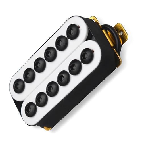 Weiße verstellbare Schraube Metall E-Gitarre Humbucker Pickups Gitarrenteil Single-Coil-Tonabnehmer (Color : Bridge)