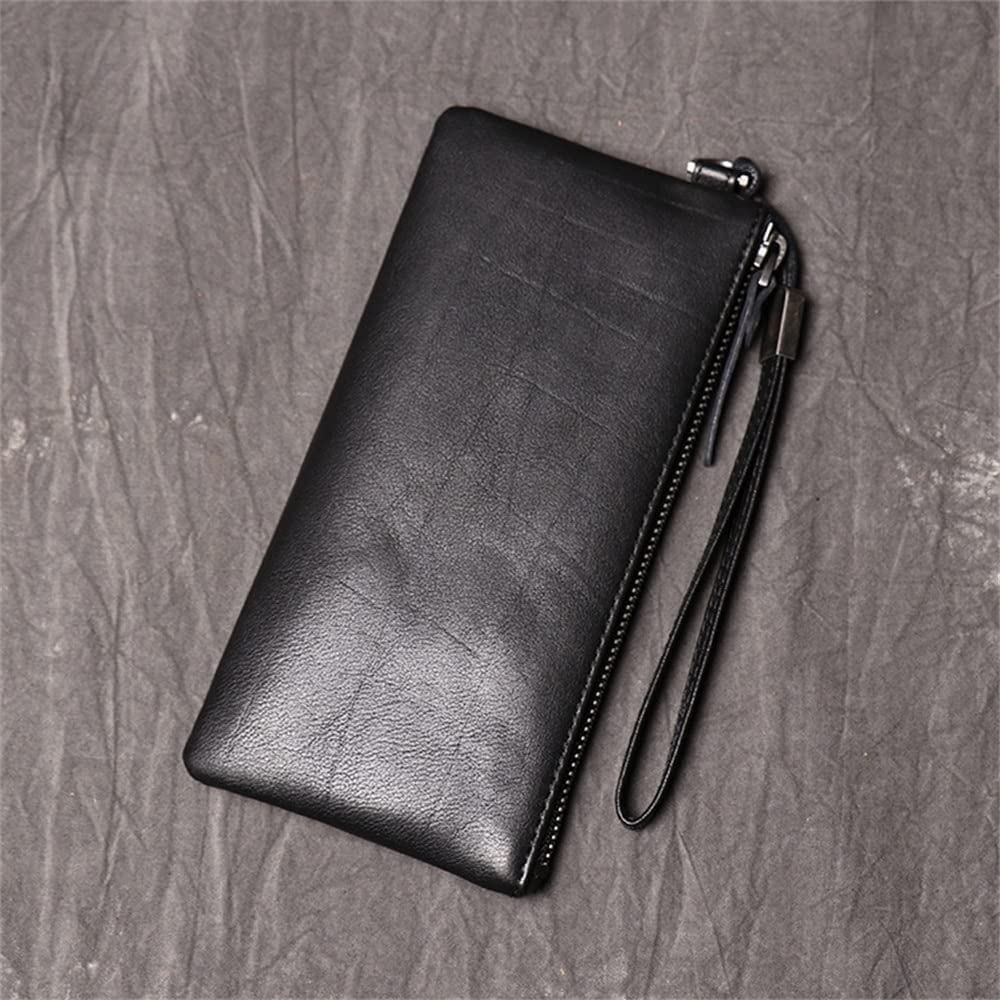 YIHANSS Clutch für Herren und Damen, Lange Geldbörse, weiches Leder, dünne Handytasche, Geldbörse für mehrere Karten (Farbe: A, Größe: 20 x 1 x 10 m)