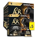 L'OR Barista Kaffeekapseln Ristretto, exklusiv für L'OR Barista Maschinen, 5er Pack, 5 x 10 Kapseln