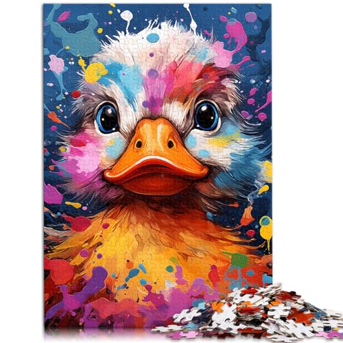 Puzzle zum Verschenken, farbenfrohe Kunstenten, 1000-teiliges Puzzle, jedes Teil ist einzigartig – anspruchsvolles, unterhaltsames Spiel für die ganze Familie, 1000 Teile (50 x 75 cm)