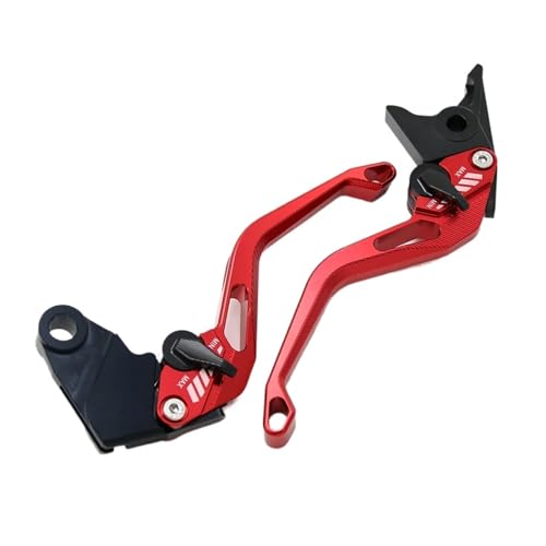 Motorrad Bremshebel Für YZFR1 Für YZFR6 R6S FZ1 Für FZS 1000 Für XJR400 3D Griff 5D Einstellbare Motorrad Bremse Kupplung Hebel BremsKupplungshebel(Red)