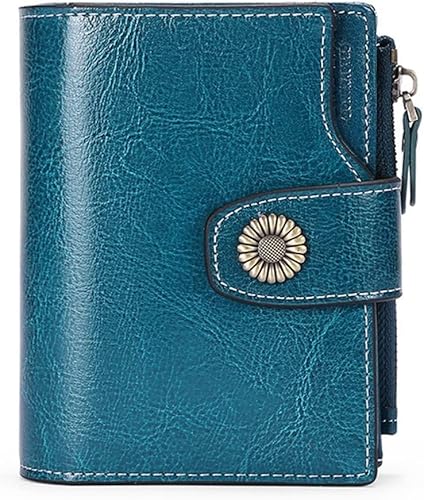 VSULZVNU Damen-Geldbörse, kurze Schutzschnalle, Clutch, Mädchen, Münzgeldbörse, multifunktionaler Kartenhalter (Farbe: C, Größe: 12,5 x 10 cm), B, 12.5*10cm