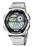 Casio HerrenArmbanduhr Digital Quarz Edelstahl AE-1000WD-1AVEF