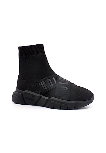 Love Moschino Damen Ja15263g1hiz500b Sneaker, Nero, 39 EU