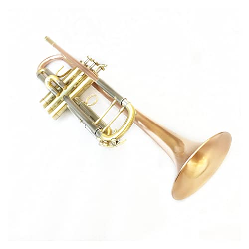 Leuchtstoffkupfer-Trompete BB B Flaches Messing Gold-lackiertes Exquisites Dauerhaftes Musikalisches Instrument Mit Mundstückhandschuhenband-Fall