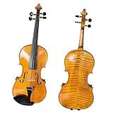 Standard Violine Schöne Ahorn Goldgelbe Farbe Violine Handgefertigte Massive Violine