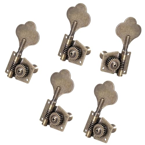 Strings Tuning Pegs Mechaniken Für Gitarre 5 Stücke Gitarre Vintage Offene Stimmschlüssel Pegs Mechaniken Mechaniken 1L4R Für 5 Saiten Bass